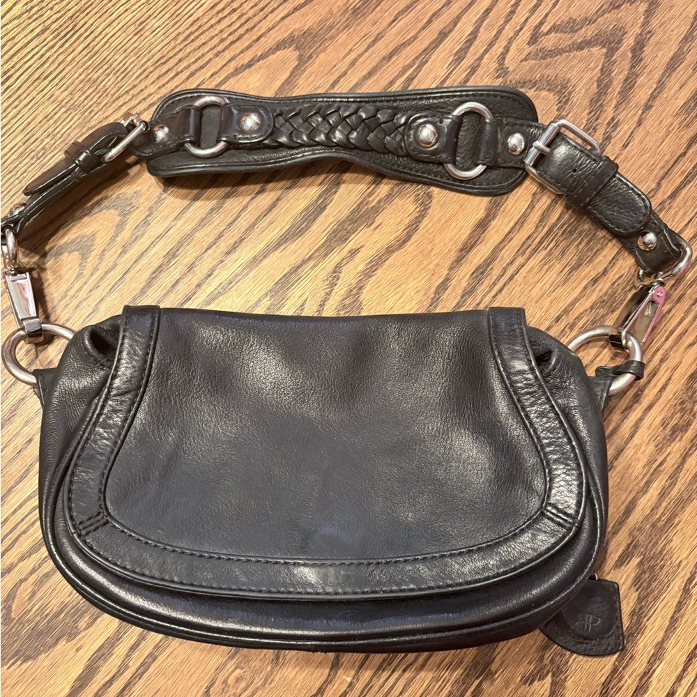 Banana Republic Black Leather Shoulder Bag
